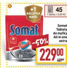 Billa Somat tablety do myčky nabídka