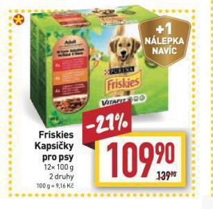 Billa Friskies kapsičky pro psy nabídka