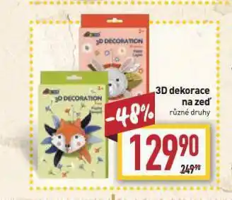 Billa 3d dekorace na zeď nabídka