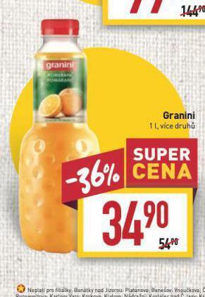 Billa Granini nabídka