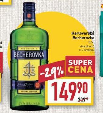 Billa Karlovarská becherovka nabídka