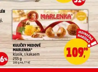 Kuličky medové marlenka