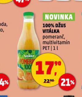 Penny Market 100% džus vitálka nabídka