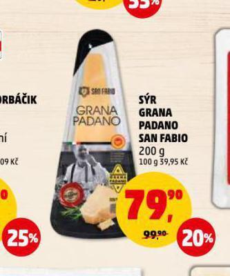 Penny Market Grana padano sýr nabídka