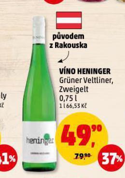 Penny Market Víno heninger nabídka