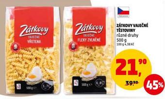 Penny Market Zátkovy vaječné těstoviny nabídka