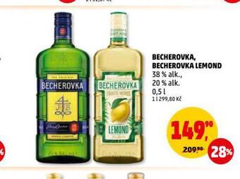 Penny Market Becherovka, becherovka lemond nabídka