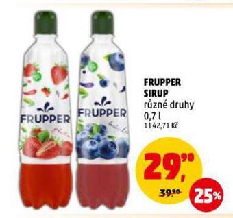 Penny Market Frupper sirup nabídka