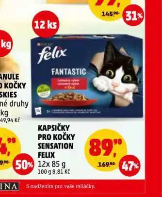 Penny Market Felix sensation kapsičky pro kočky nabídka