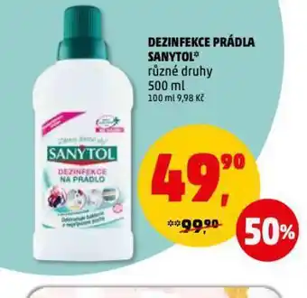 Penny Market Sanytol dezinfekce na prádlo nabídka