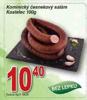 Hruška Kostelecké uzeniny kominický česnekový salám 100g nabídka