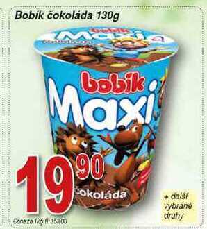 Hruška Bobík maxi čokoláda 130g nabídka