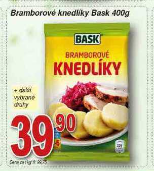 Hruška Bask bramborové knedlíky 400g nabídka