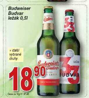 Hruška Budweiser budvar ležák 0,5l nabídka