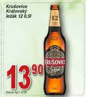Hruška Krušovice královský ležák 12 0,5l nabídka