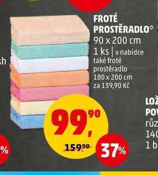 Froté prostěradlo, 1 ks