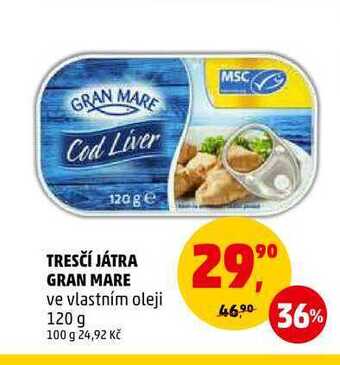 Penny Market Tresčí játra gran mare, 120 g nabídka