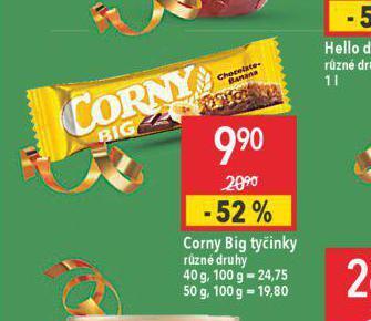 Globus Corny big tyčinky nabídka