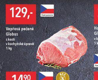 Globus Vepřová pečeně s kostí nabídka
