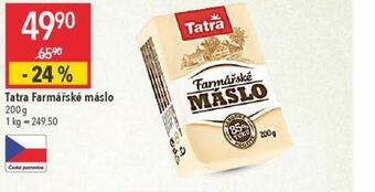 Globus Tatra farmářské máslo nabídka