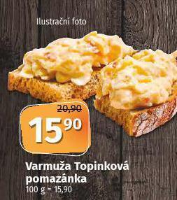 Coop Varmuža topinková pomazánka nabídka