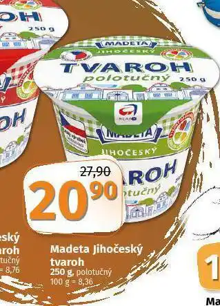 Coop Madeta jihočeský tvaroh polotučný nabídka