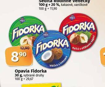 Coop Opavia fidorka nabídka