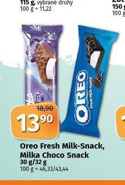 Coop Milka choco snack nabídka