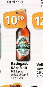 Coop Pivo radegast rázná 10 nabídka