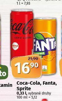 Coop Coca cola, fanta, sprite nabídka