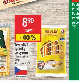 Globus Trvanlivé tyčinky se sýrem nabídka