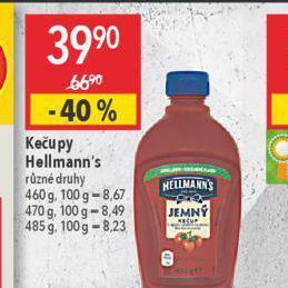 Globus Hellmann´s kečup nabídka
