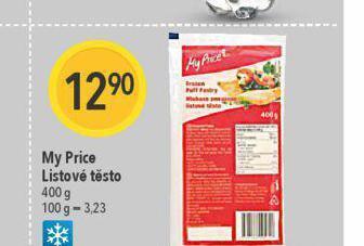 Globus My price listové těsto nabídka