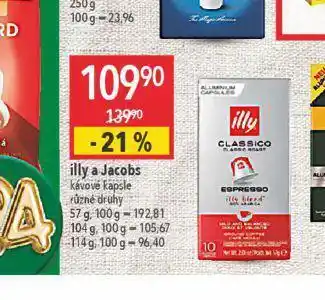Globus Illy a jacobs kávové kapsle nabídka