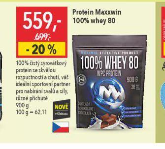 Globus Protein maxxwin 100% whey 80 nabídka
