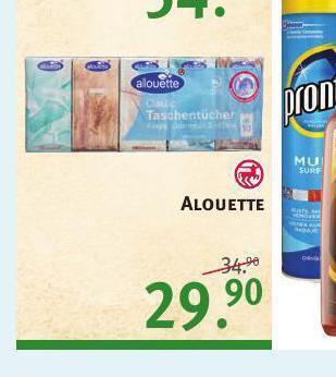 Rossmann Alouette papírové kapesníky nabídka