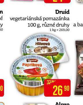 Teta Druid vegetariánská pomazánka nabídka