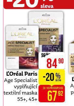 Teta Loreal paris textilní maska nabídka
