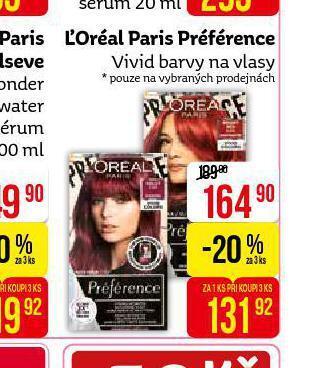 Teta Loreal paris préférence barva na vlasy nabídka