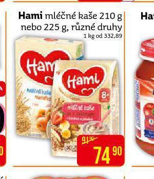 Teta Hami mléčná kaše nabídka