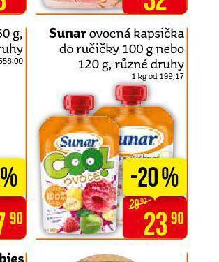 Teta Sunar ovocná kapsička nabídka