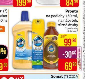 Teta Pronto na podlahy, na nábytek nabídka