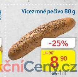 Kubík potraviny Vícezrnné pečivo 80 g nabídka