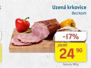 Kubík potraviny Uzená krkovice bez kosti 100 g nabídka