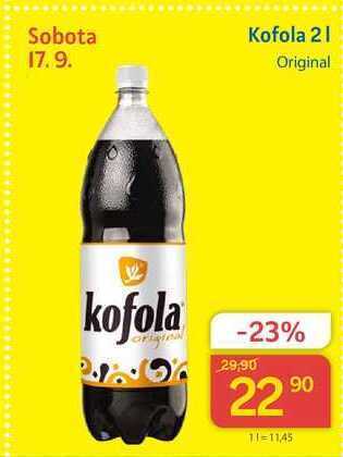 Kubík potraviny Kofola original 2l nabídka
