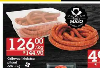 Jip Grilovací klobása pikant, 1 kg nabídka