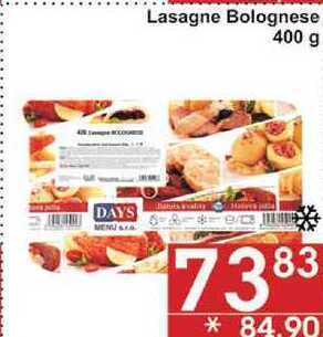 Jip Lasagne bolognese, 400 g nabídka
