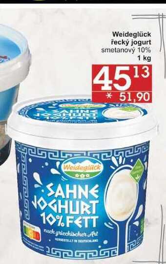 Jip Weideglück řecký jogurt smetanový 10%, 1 kg nabídka