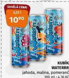 Coop Kubík waterrr 0,25l vybrané druhy nabídka