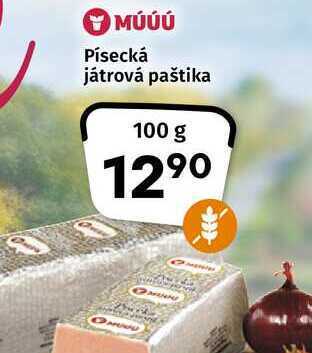 Coop Múúú písecká játrová paštika 100 g nabídka